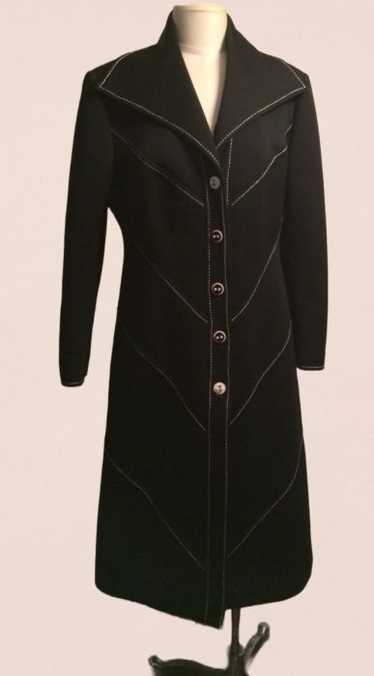 1960's Lilli Ann Knits Heavy Polyester Knit Coat W