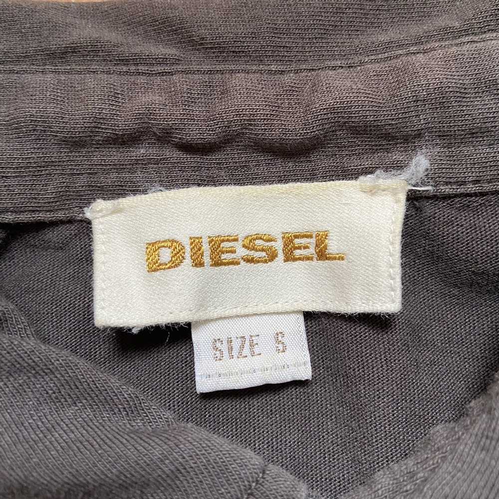 Diesel Diesel Logo Gray Front Pocket Gray Polo Sh… - image 6