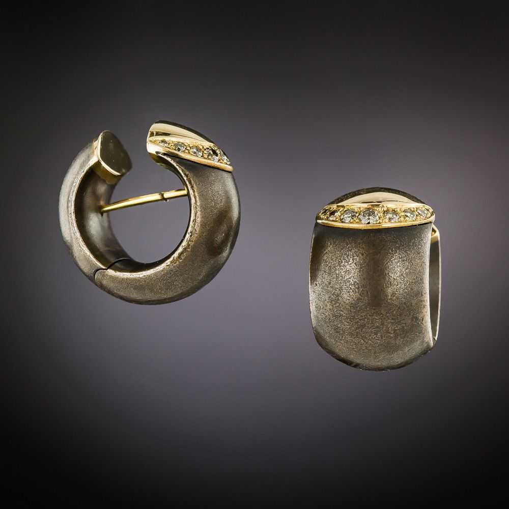 Bronze and Diamond Earrings by IsabelleFa - image 2