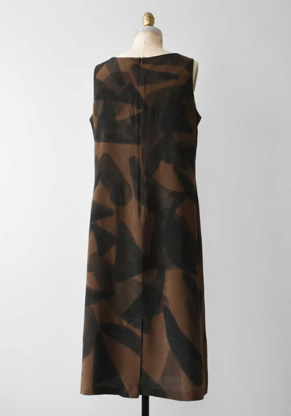 hand-painted vintage silk dress 02 - image 5