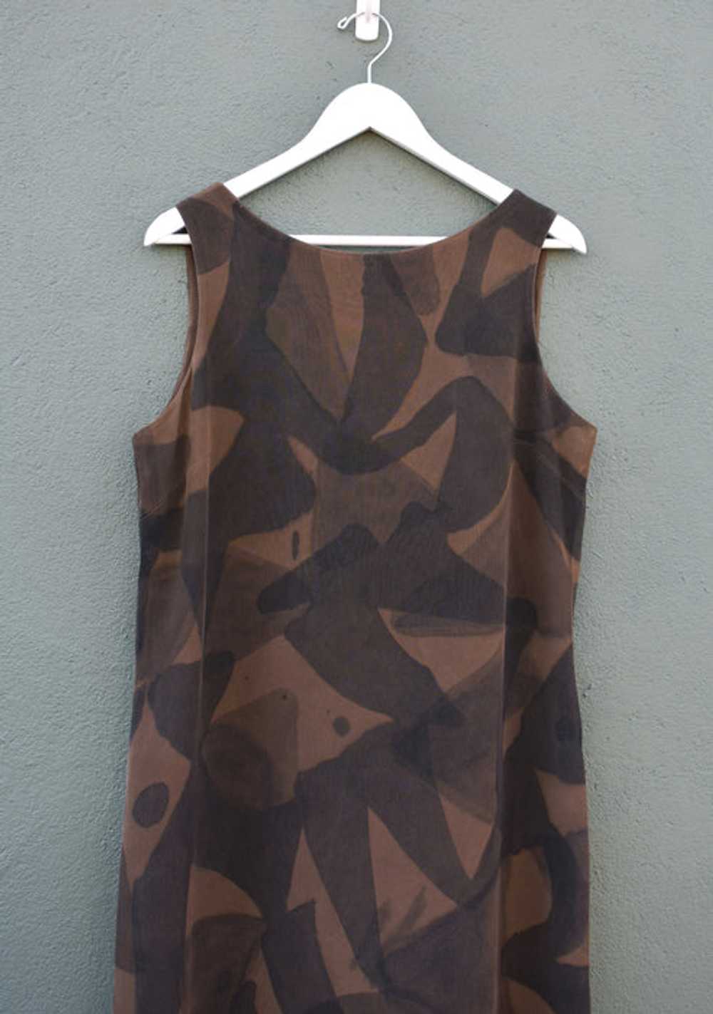 hand-painted vintage silk dress 02 - image 8