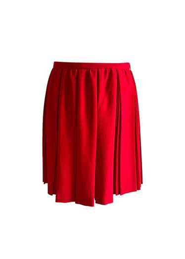 Miu Miu Flared Sweat Skirt in Red