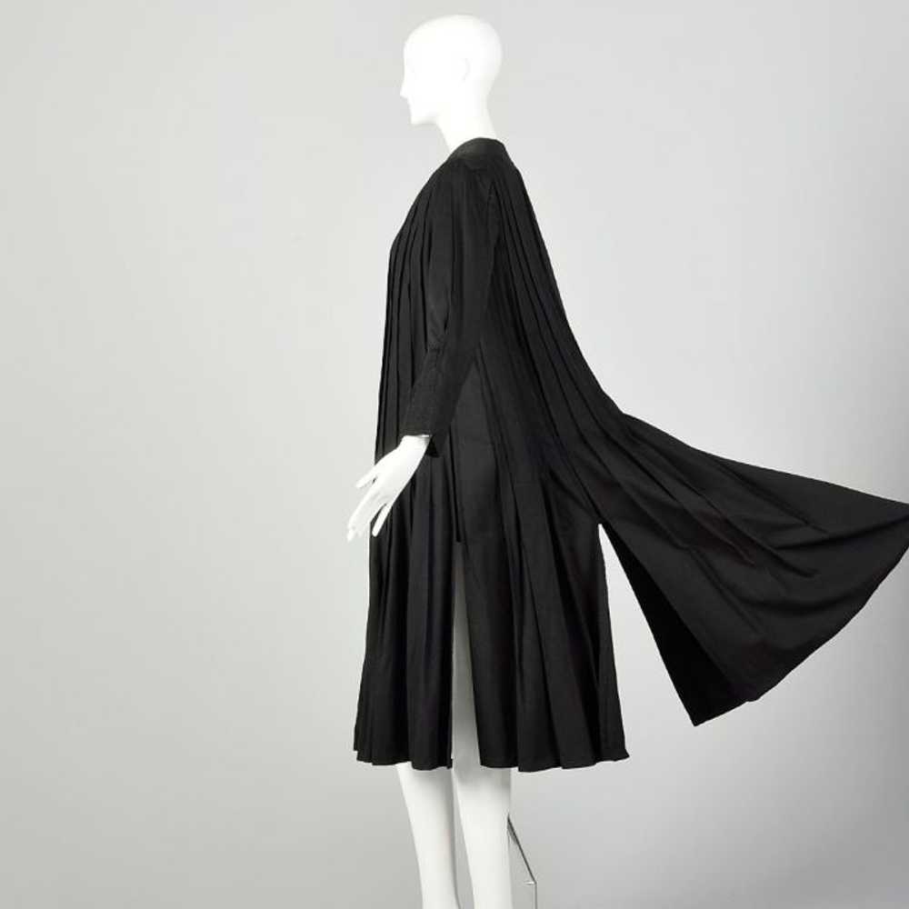 Small 1910s Pleated Coat Black Edwardian - image 2