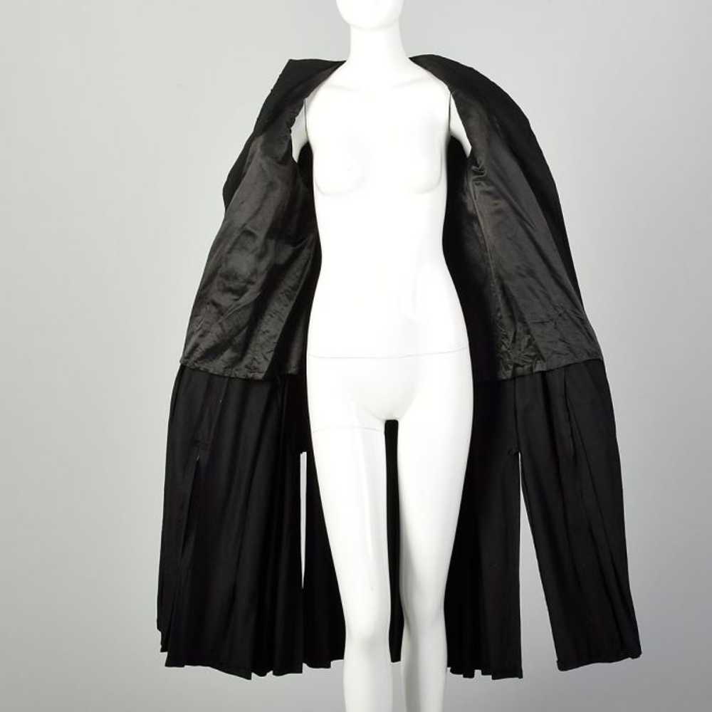 Small 1910s Pleated Coat Black Edwardian - image 6