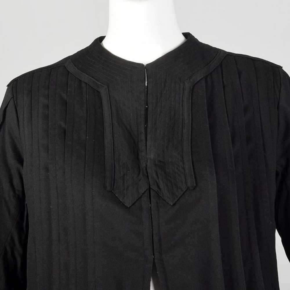 Small 1910s Pleated Coat Black Edwardian - image 9