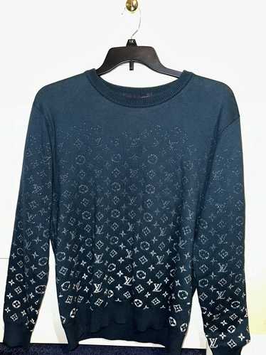Louis Vuitton Gradient Monogram Sweater In Blue