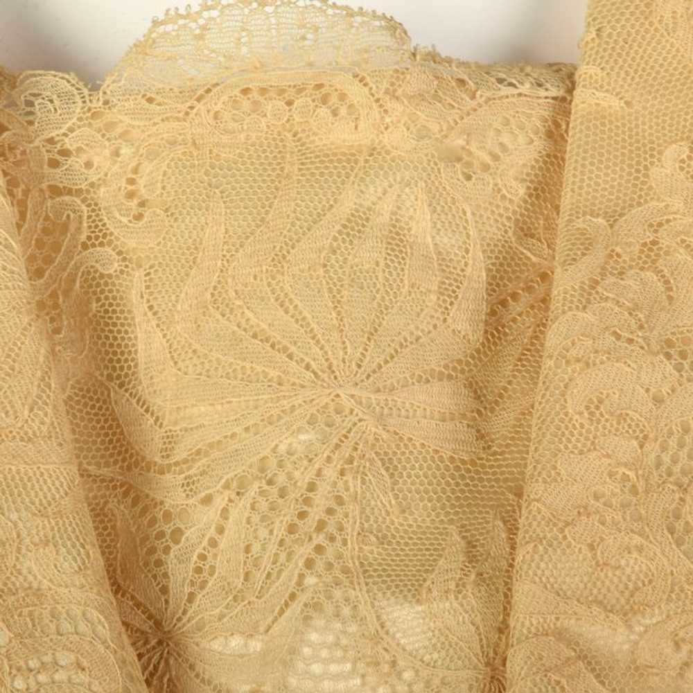 XS 1910s Dress Pink Silk Edwardian Lace Short Sle… - image 10