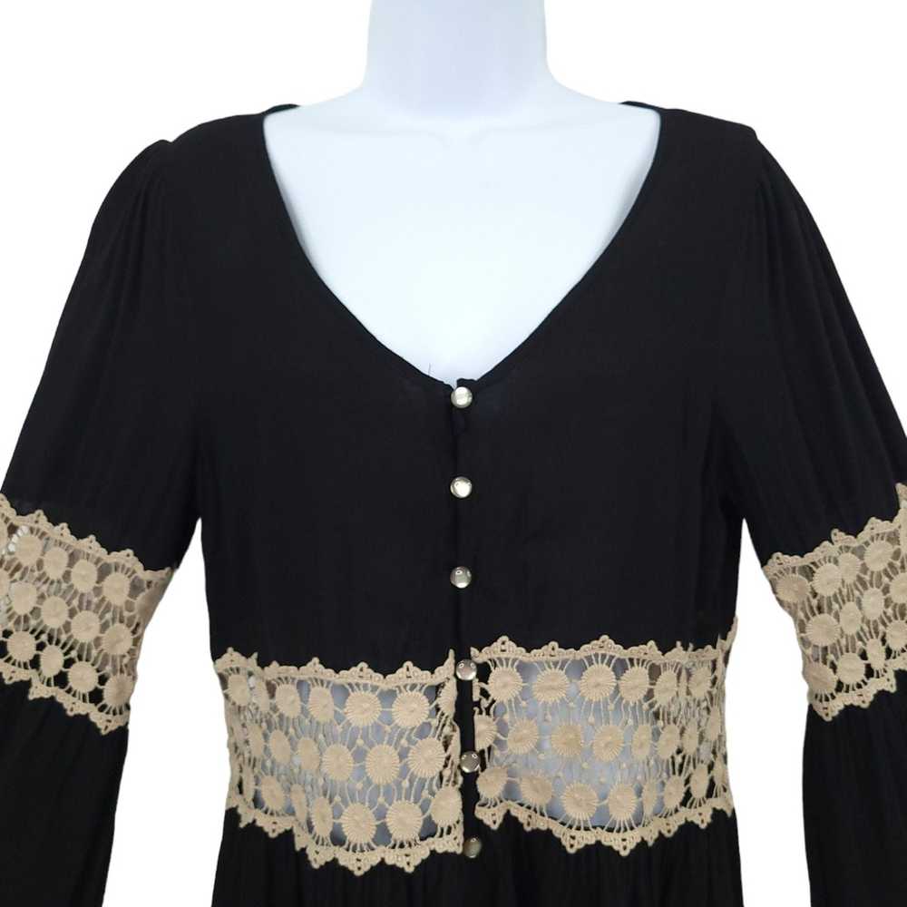 Other Entro Lace Long Frill Sleeve Top Womens Siz… - image 3