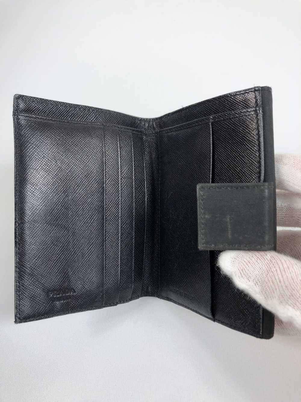 Prada Prada tessuto nero nylon bifold wallet - image 3