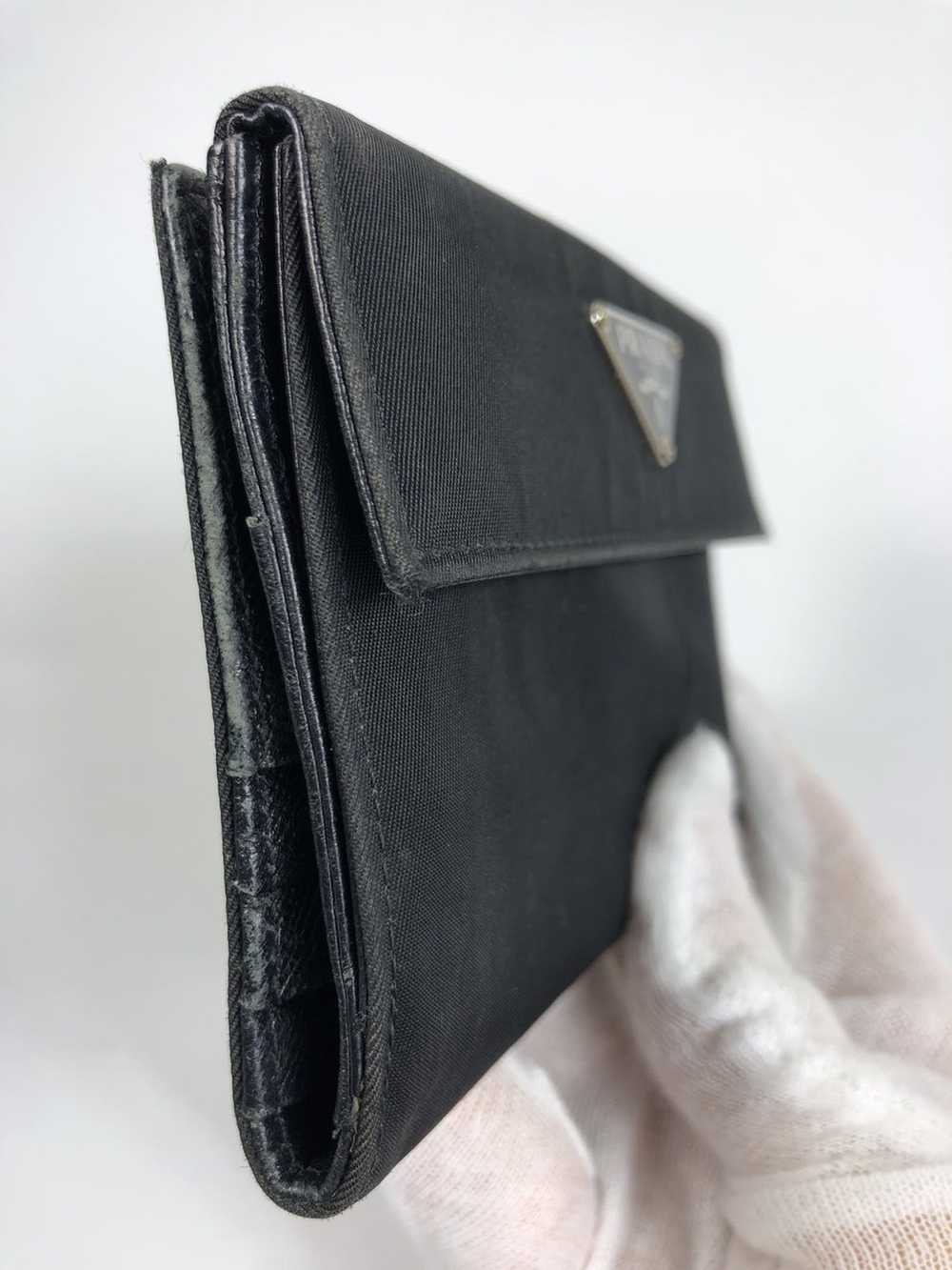 Prada Prada tessuto nero nylon bifold wallet - image 6