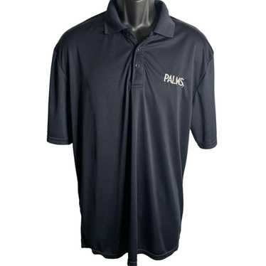 Other Palms Las Vegas Polo Shirt M Black Knit Emb… - image 1