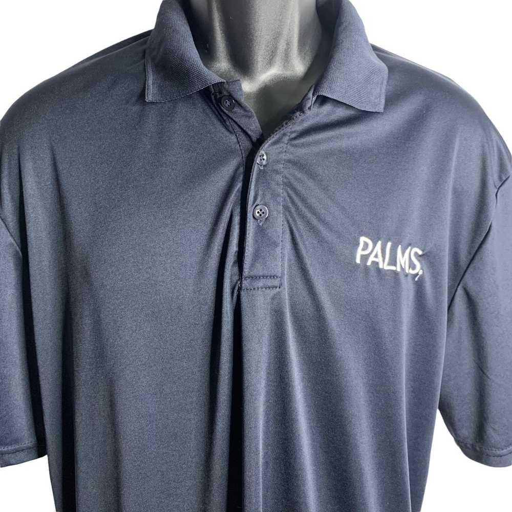 Other Palms Las Vegas Polo Shirt M Black Knit Emb… - image 2