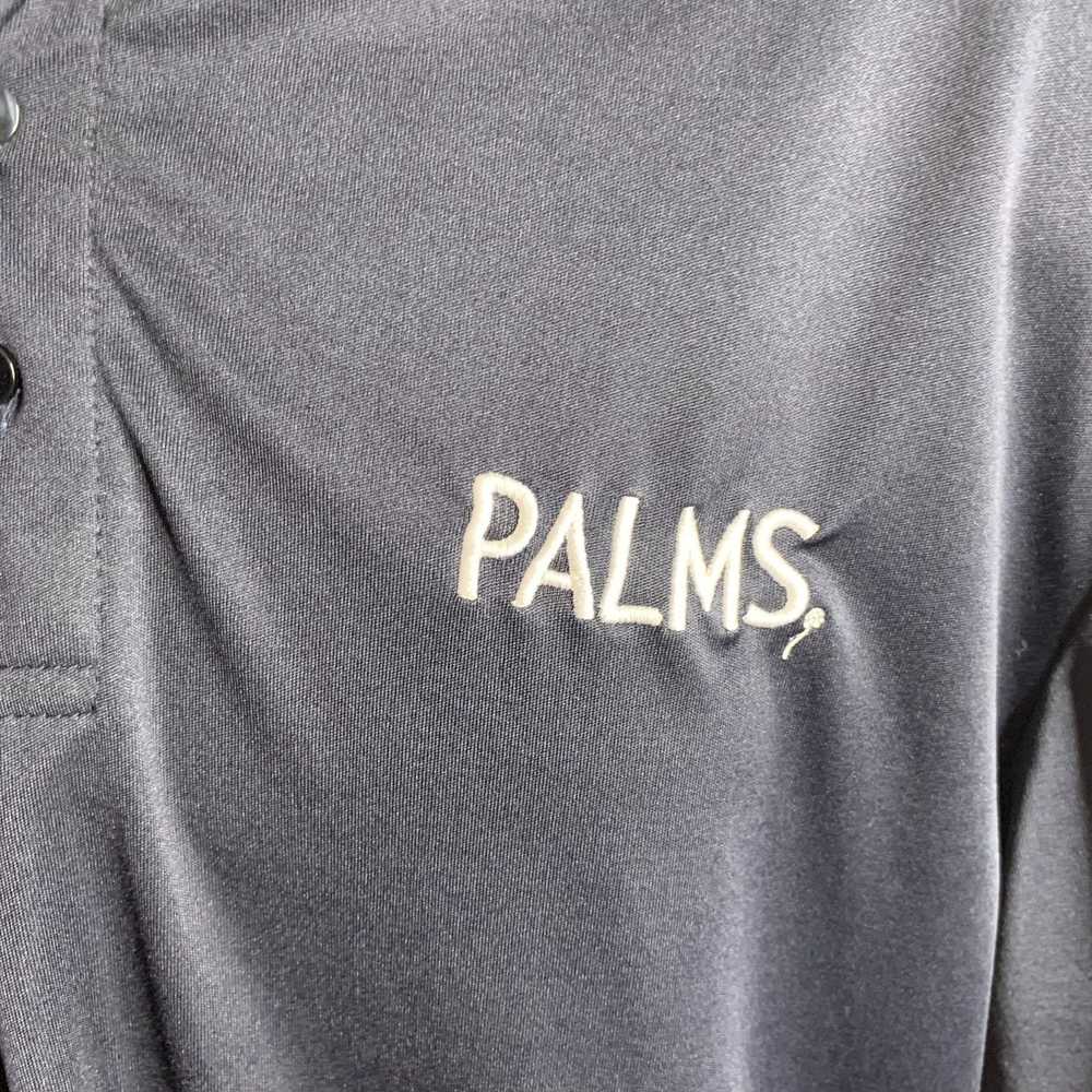 Other Palms Las Vegas Polo Shirt M Black Knit Emb… - image 3