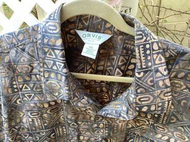 Orvis Orvis mens button up short sleeve grey and … - image 1