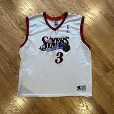 thethrowbackstore - 💥🏀🙌CITY OF BROTHERLY LOVE🙌🏀💥 Allen Iverson  Philadelphia 76ers Jersey Size XL 🔥 Philadelphia 76ers T-Shirt Size XL 🔥  Philadelphia 76ers Authentic 