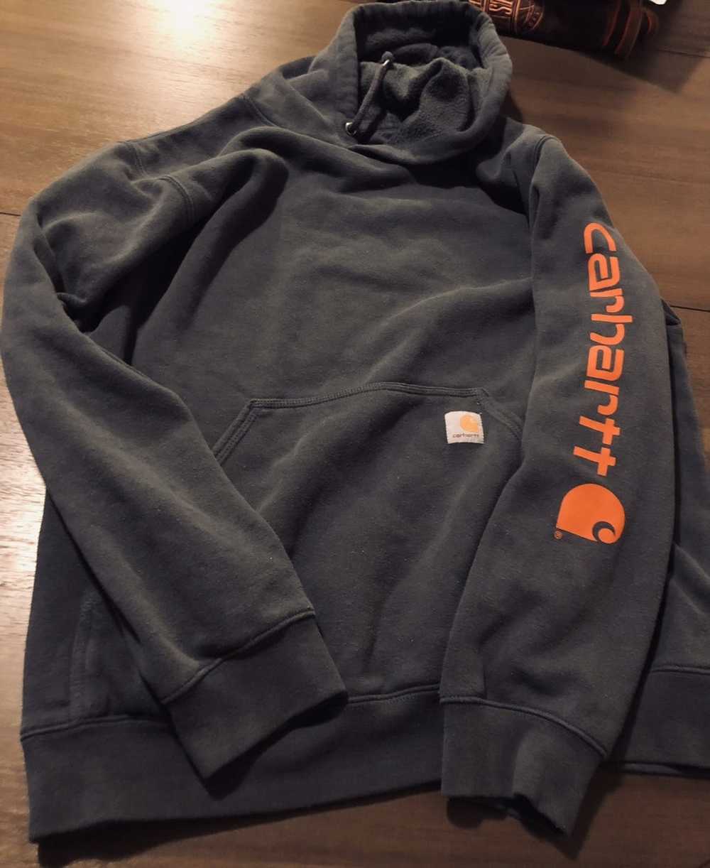 Streetwear Vgt y2k Carhartt works spellout hoodie… - image 1