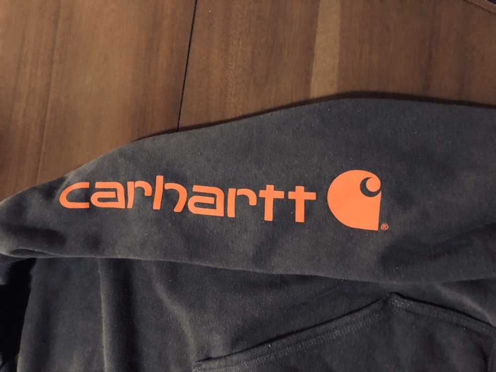 Streetwear Vgt y2k Carhartt works spellout hoodie… - image 5