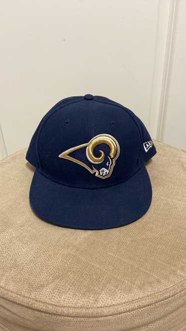 LA Rams Pom Pom Beanie NFL New Era One Size Fits Most Blue Gold