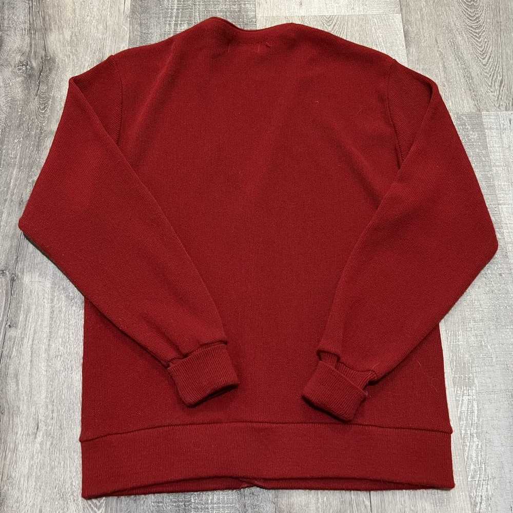 Izod × Vintage Vintage IZOD Red Knit Casual Crest… - image 3