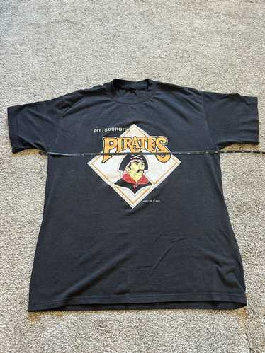 StranStarsBest 70s 80s Vintage Pittsburgh Pirates MLB Baseball Roman Sports Jersey T-Shirt - XL X-Large