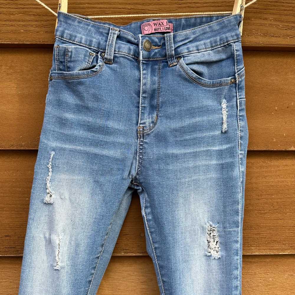 Other Wax Jeans 'Butt I Love you' Distressed Skin… - image 2