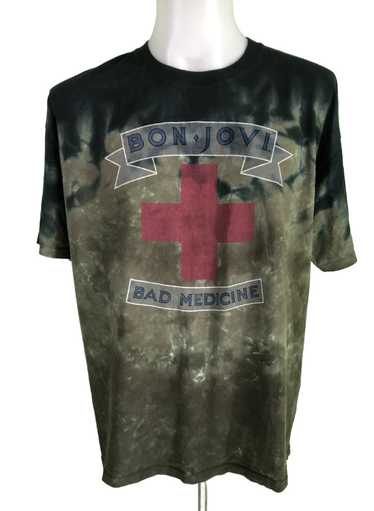 Vintage Bon sale Jovi Bad Medicine 1988 Paint Thrashed The Boys Are Back 80s Band Tee