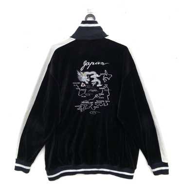 ジャケット・アウター 90s vintage souvenir jacket velvet black 90s vintage souvenir jacket velvet black 50s sakajan