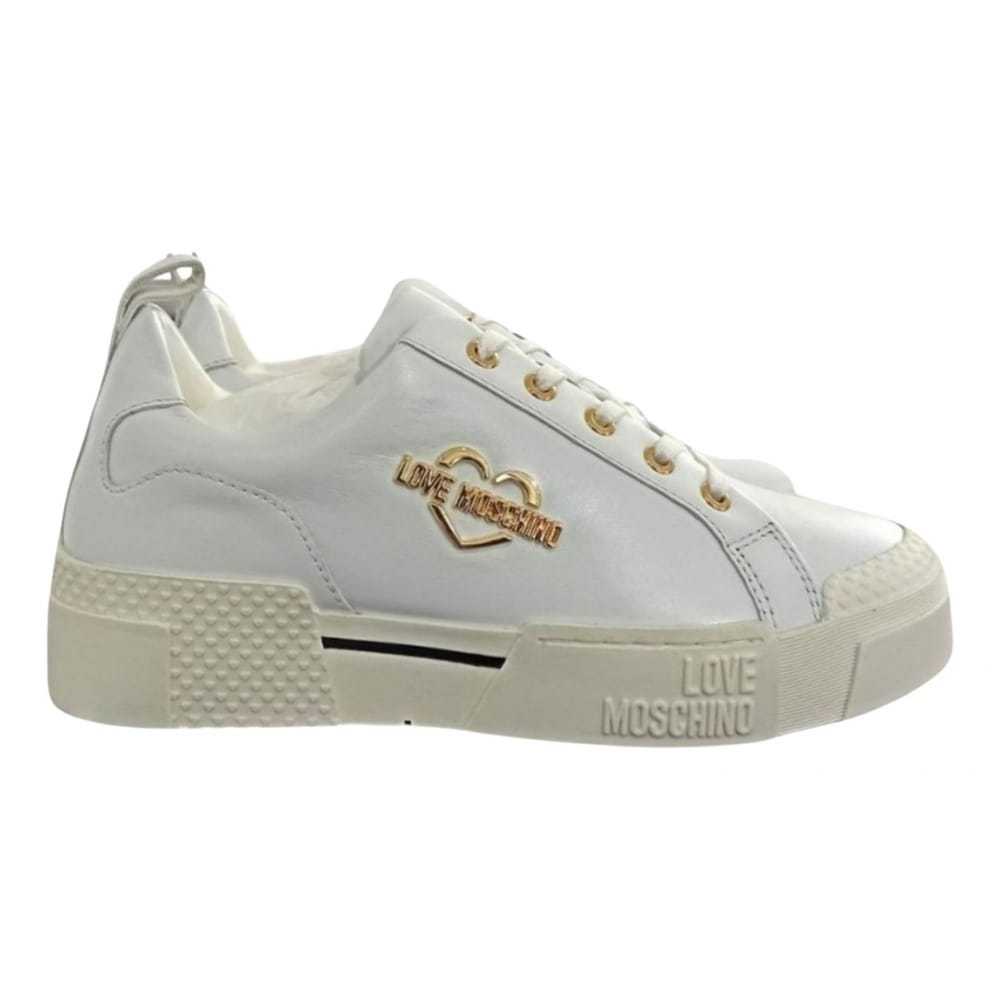 Moschino Love Leather trainers