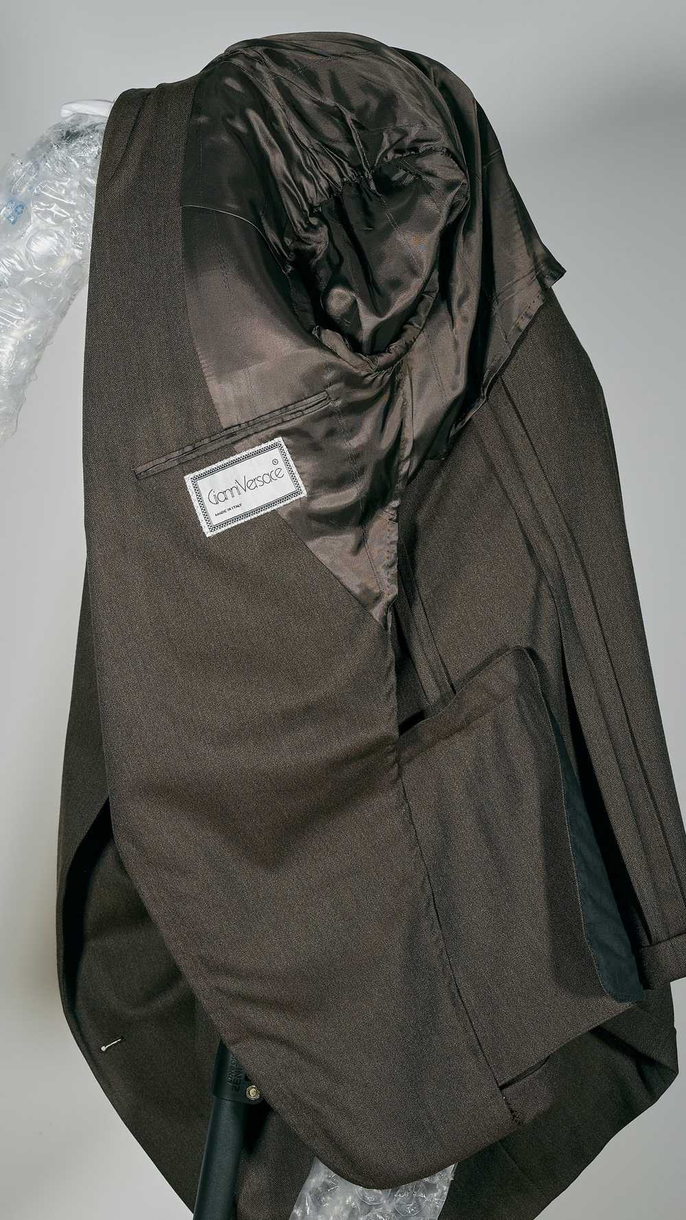 Italian Designers × Versace 90s Brown Wool Blazer - image 4