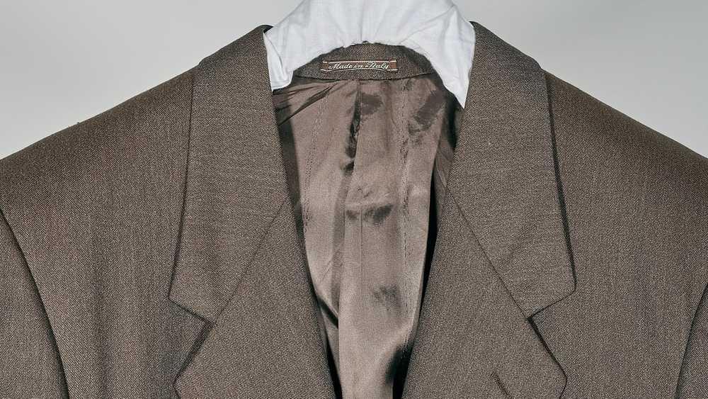 Italian Designers × Versace 90s Brown Wool Blazer - image 8