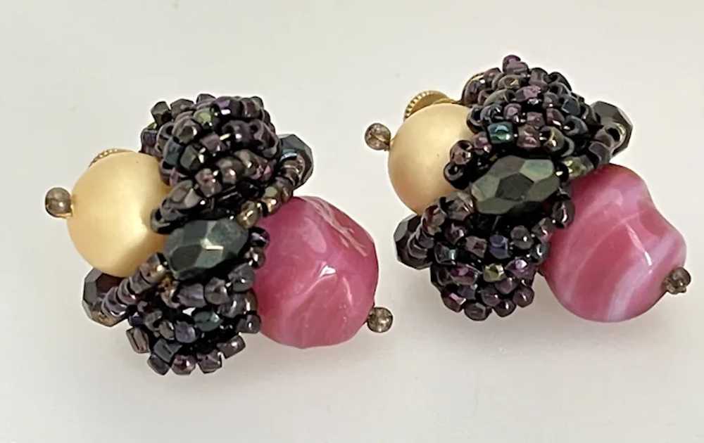 Vintage Exceptional Vendome Art Glass Beads Neckl… - image 2