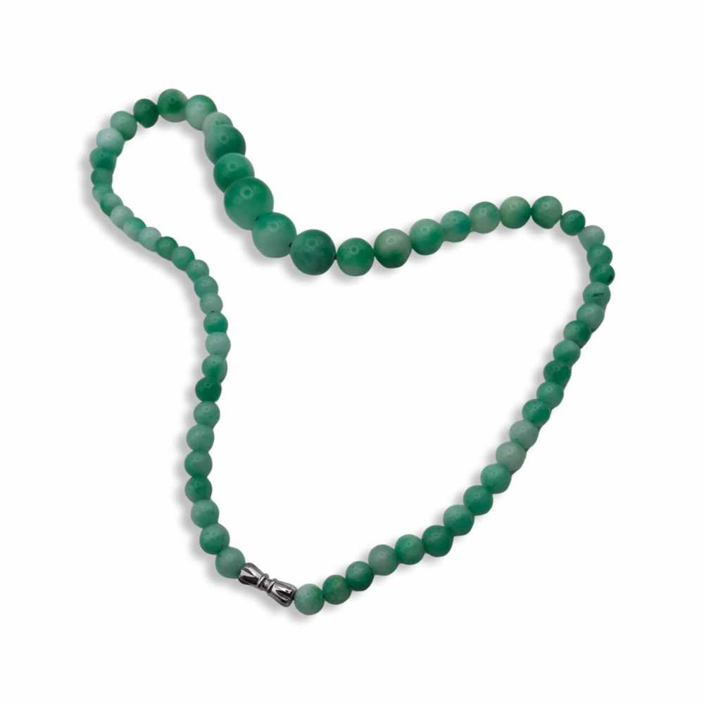 Jadeite Jade Graduated Necklace - image 4