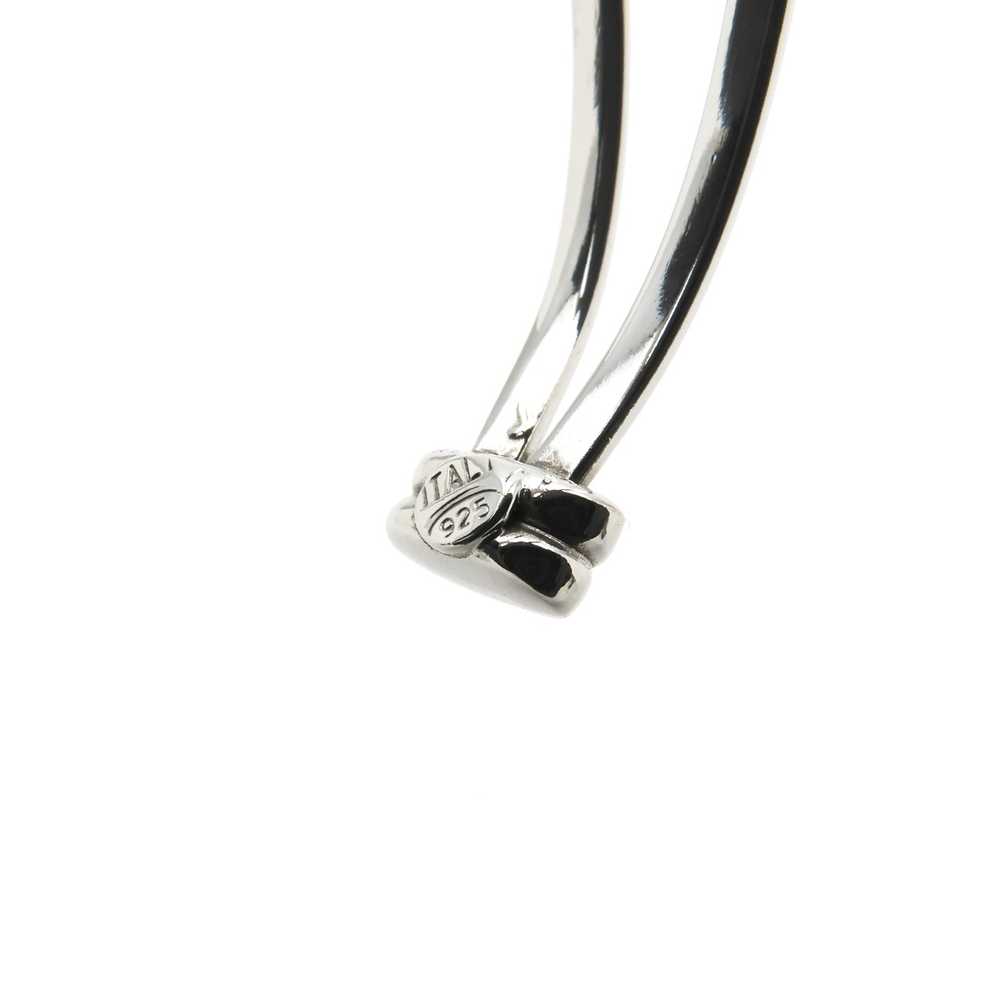 Italian Sterling Silver Geometric Cuff Bracelet - image 6