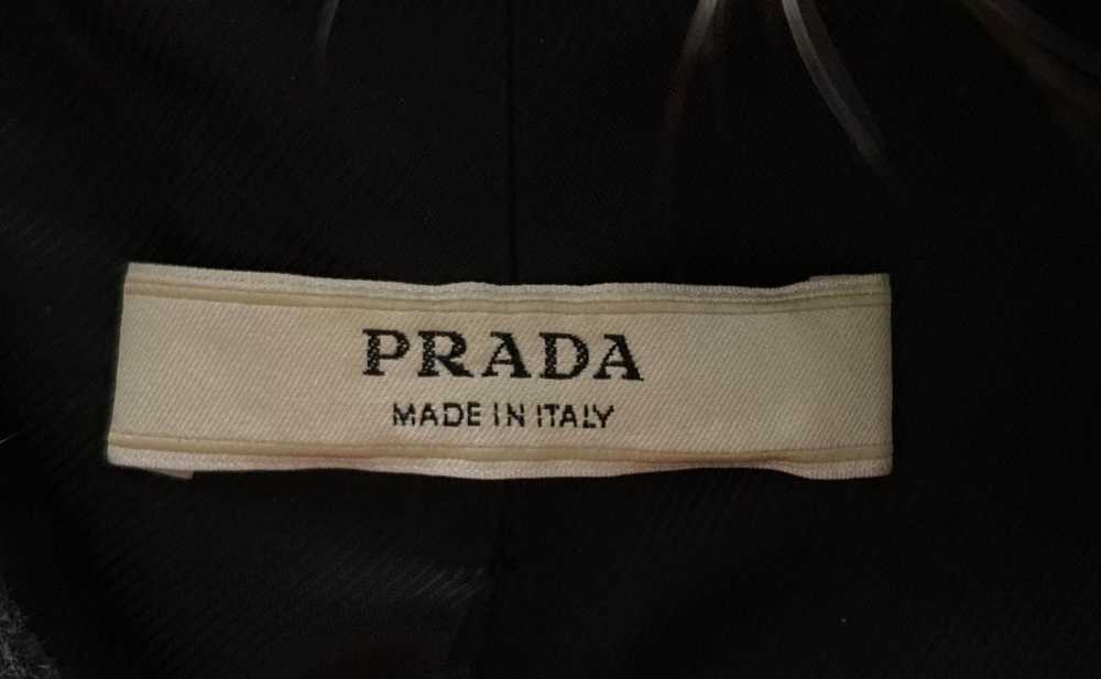 Prada Black Double Breasted Wool Coat with Fox & … - image 6