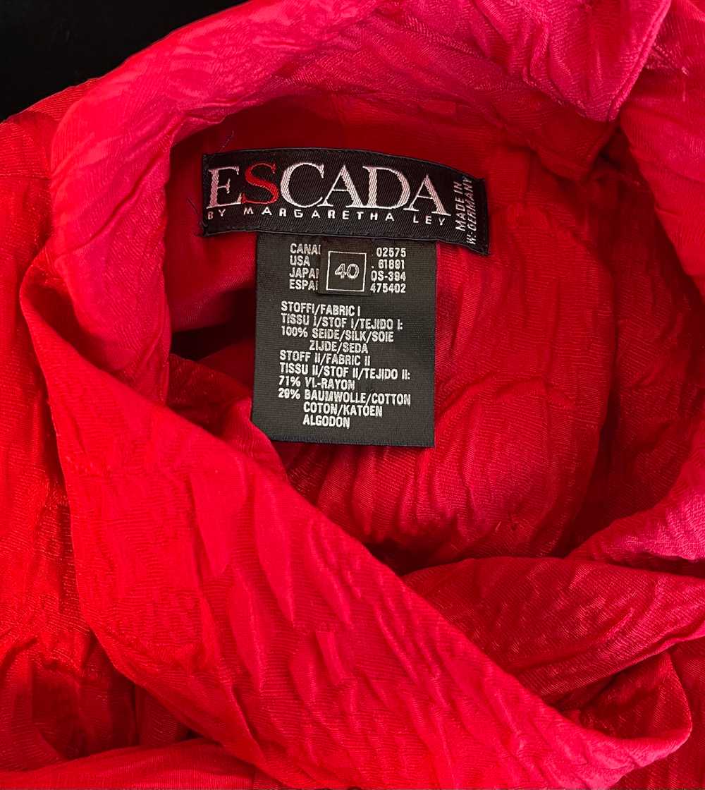 Vintage Escada Silk/Velvet Dress - image 6