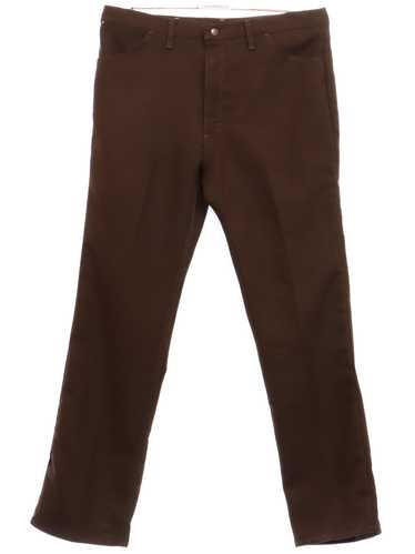 1990's Wrangler Mens Wrangler Brown Jeans-cut Pant