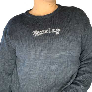 Hurley Hurley Vintage Knit Embroidered Crewneck Sw