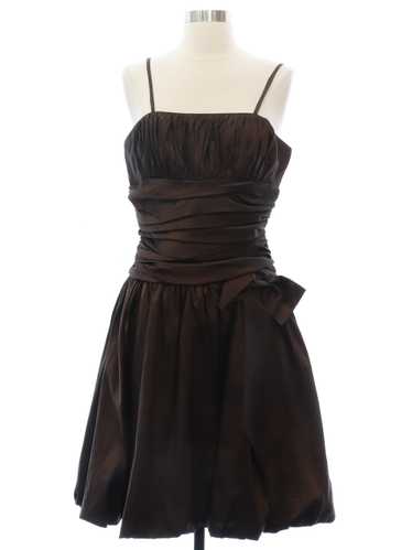 1990's Cinderella Brown Prom Or Cocktail Dress - Gem