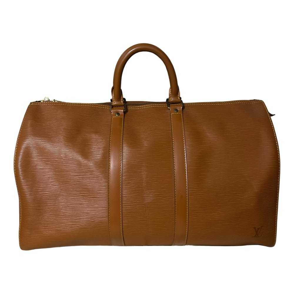 Louis Vuitton Keepall leather travel bag - image 1