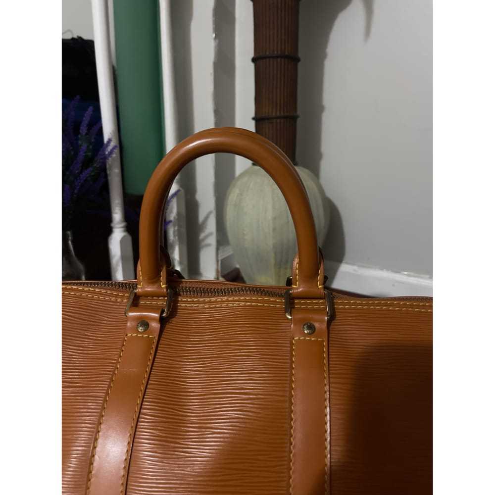 Louis Vuitton Keepall leather travel bag - image 3