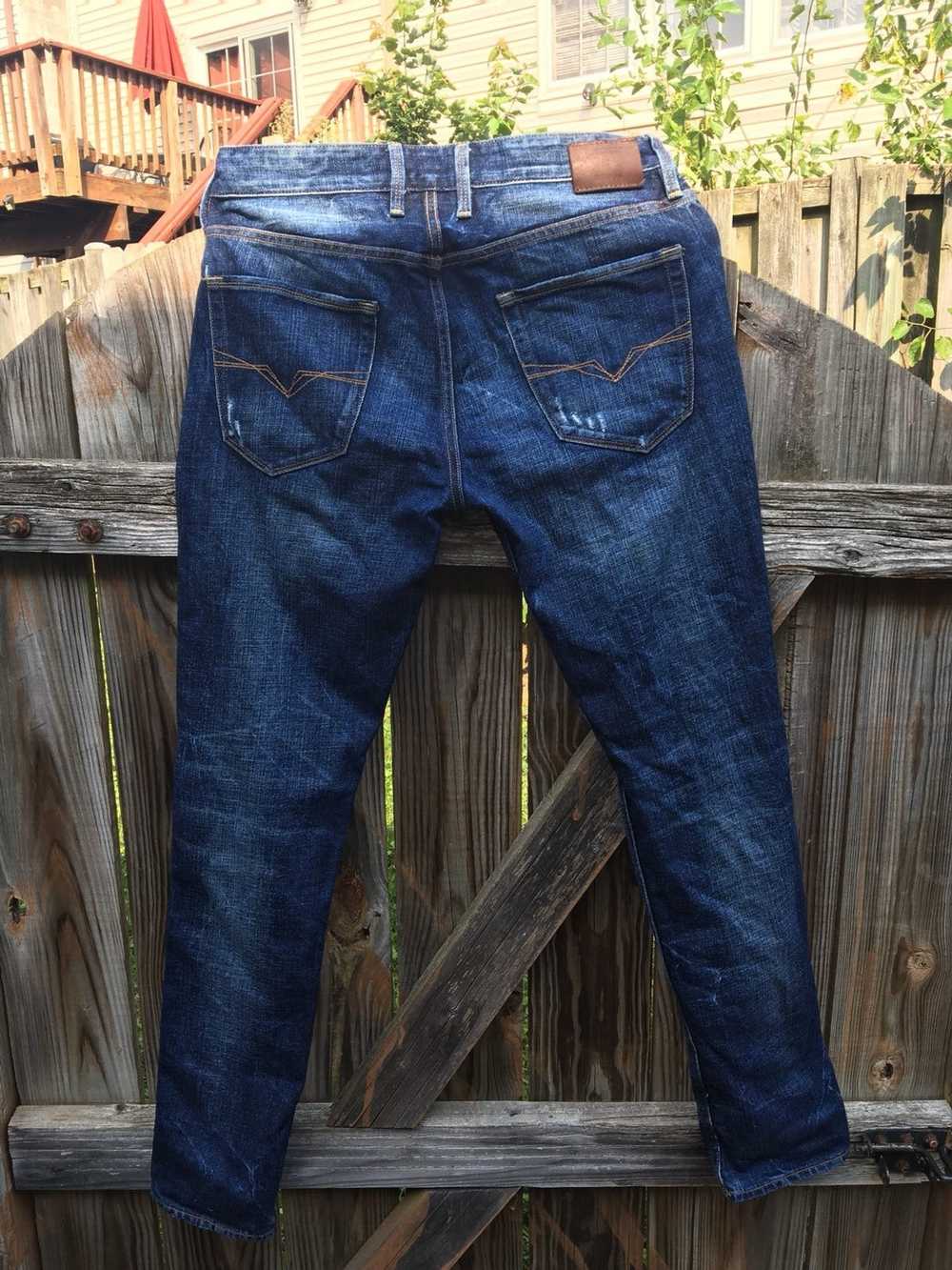 Guess Slim Tapered Raw Denim Jeans - image 2