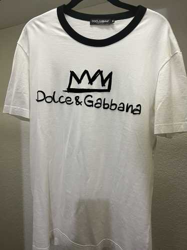 DOLCE & GABBANA Shirt Black GOLD Logo Crown King Slim Formal 39 / US15.5 /S  $800