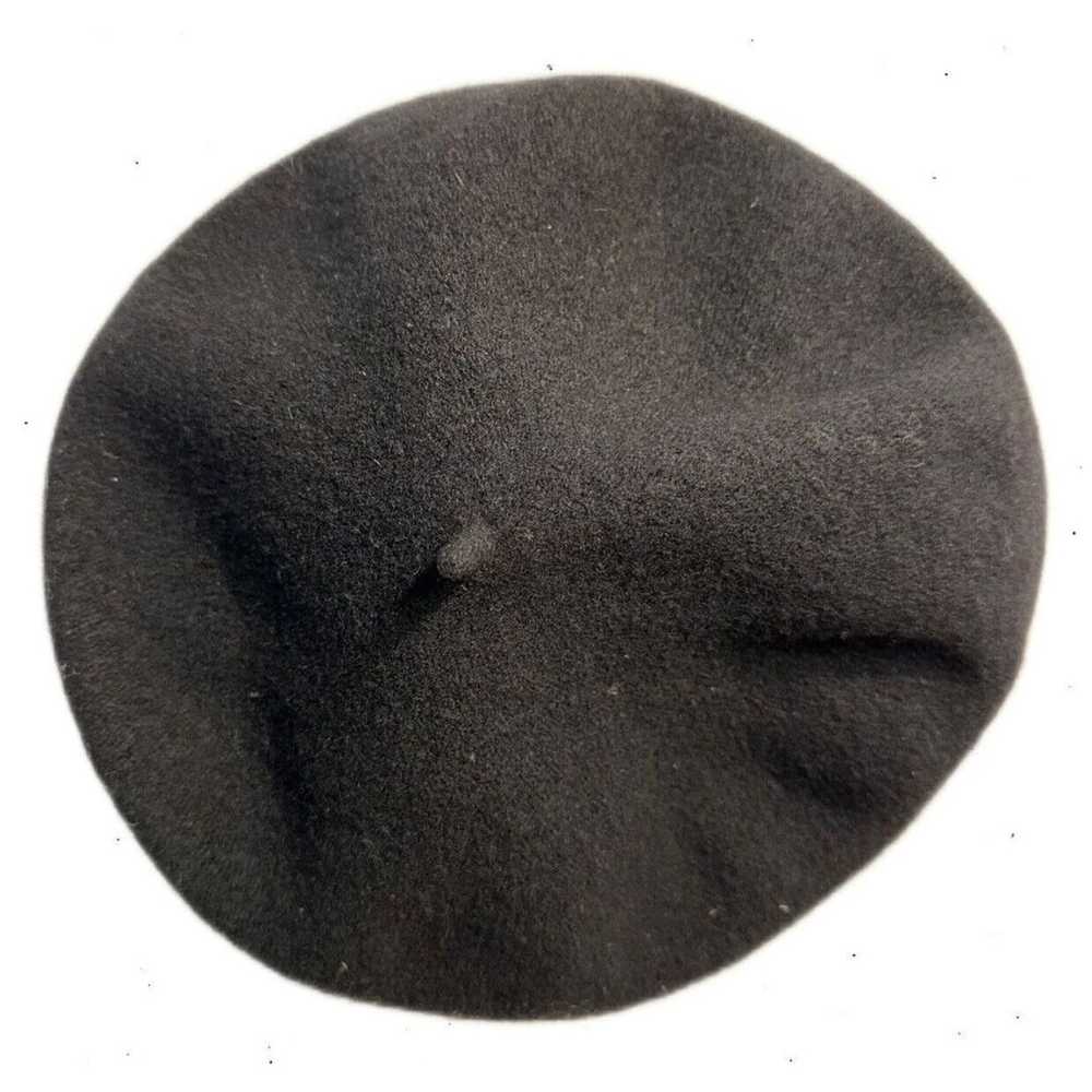 Other Beret Hat Black Made in Czech Republic 100%… - image 1
