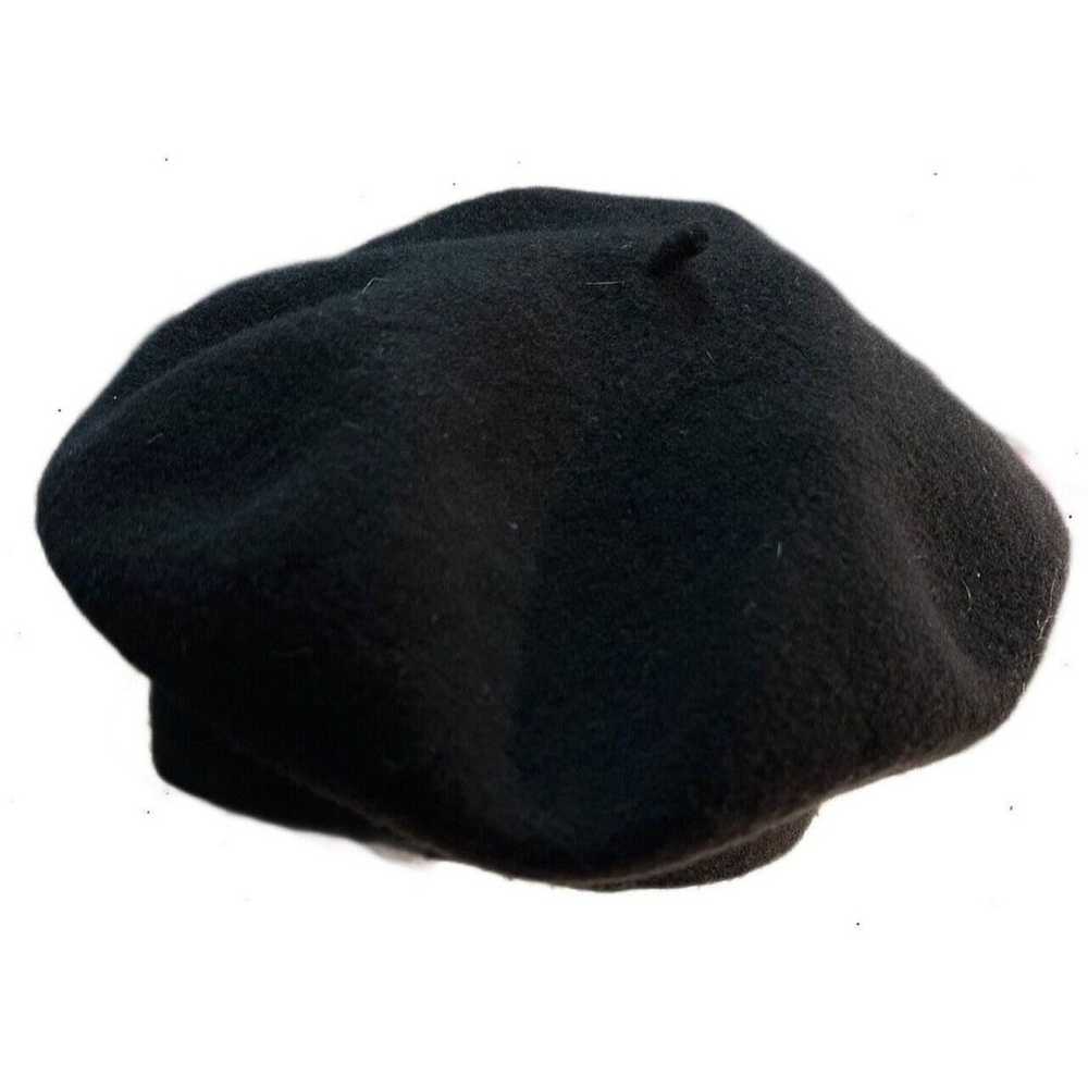 Other Beret Hat Black Made in Czech Republic 100%… - image 2