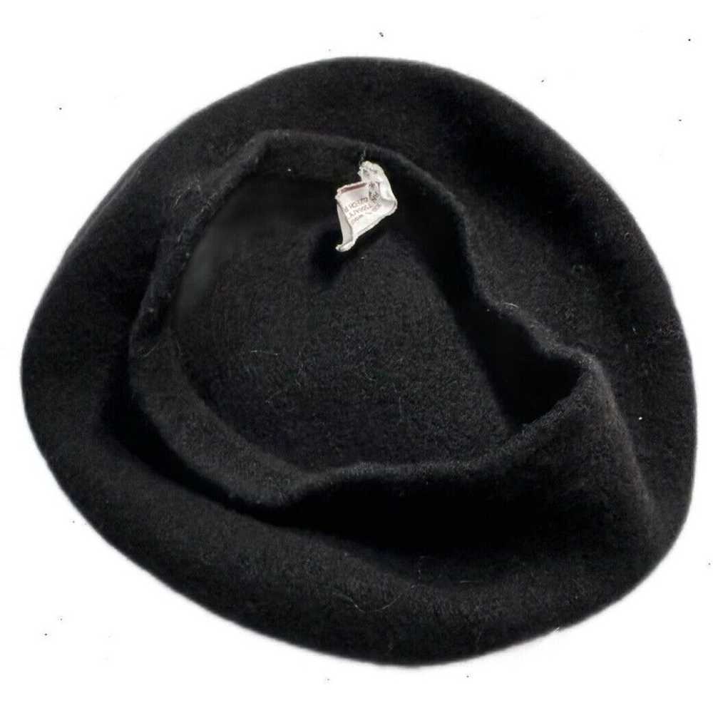 Other Beret Hat Black Made in Czech Republic 100%… - image 3