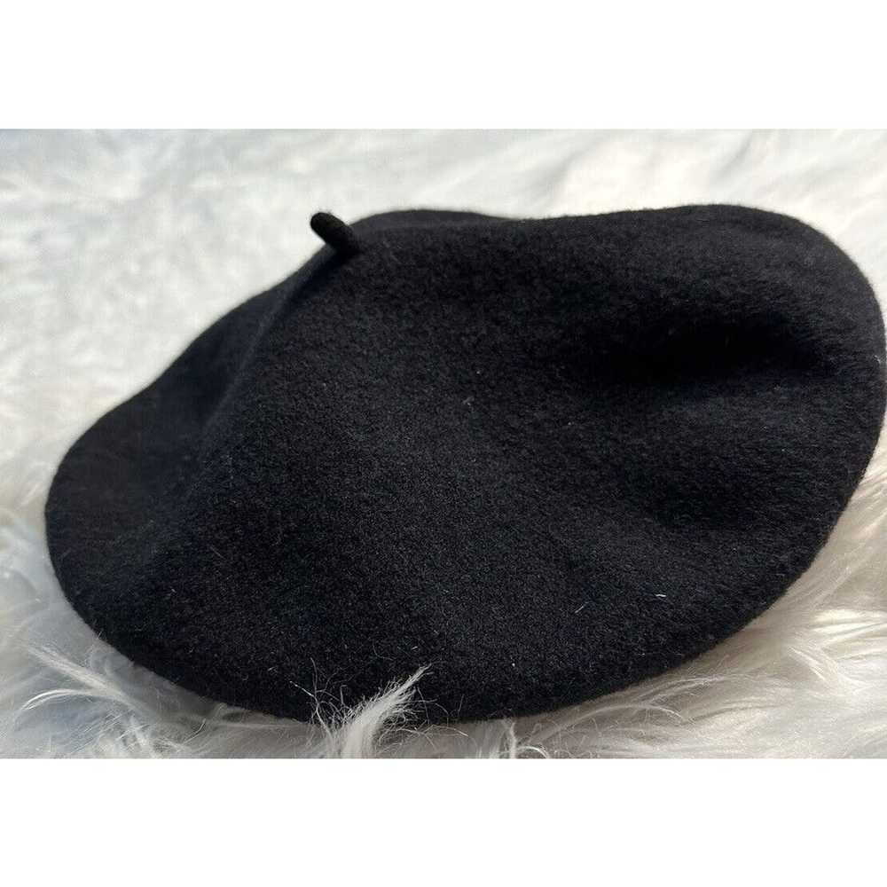 Other Beret Hat Black Made in Czech Republic 100%… - image 4