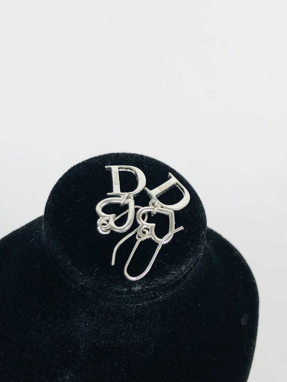 Dior Dior encrusted D ear rings - image 3