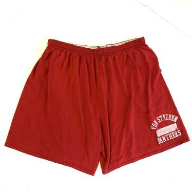 Red Gym Shorts JOGGING Shorts 80s Running Shorts Gym Shorts High