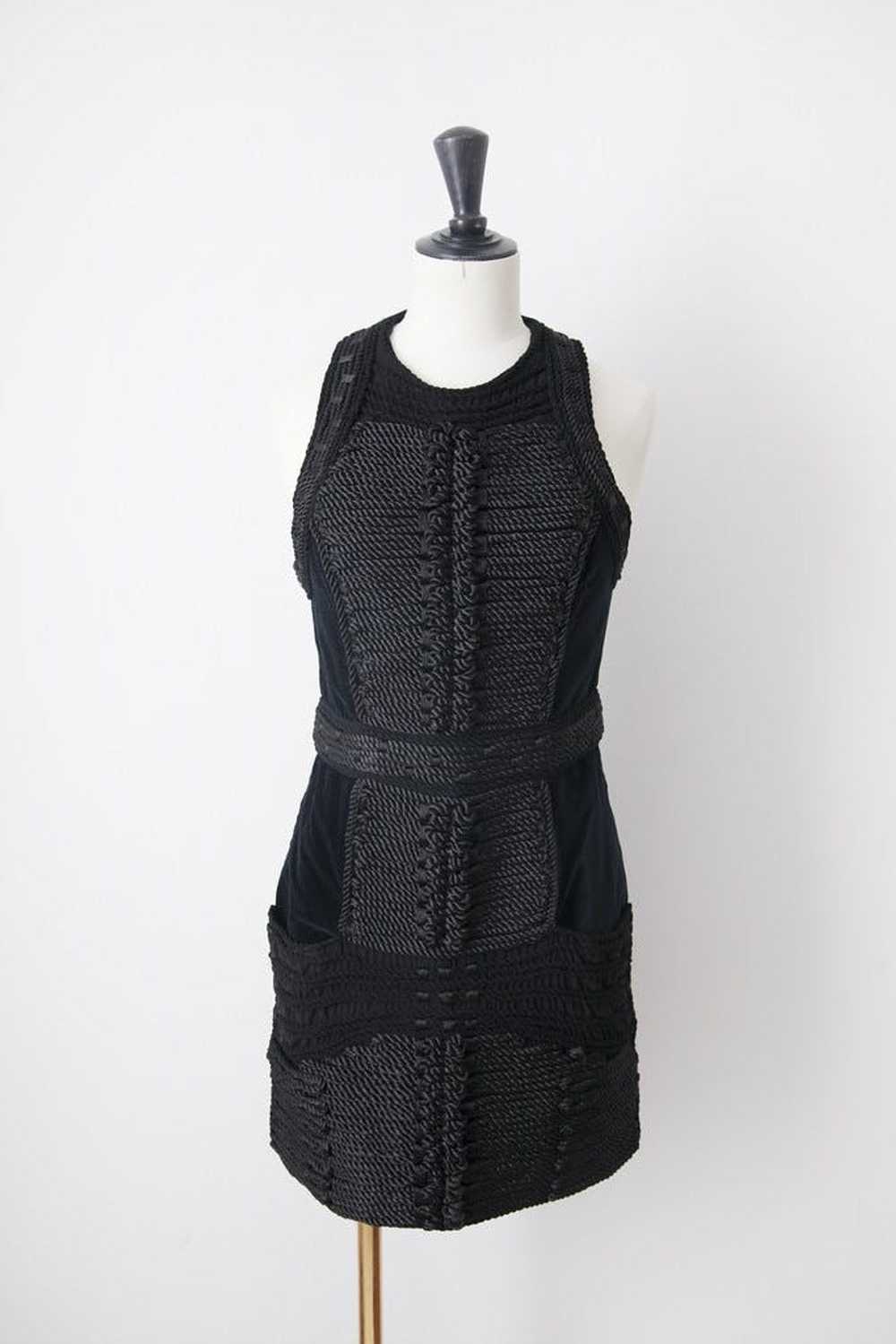 Balmain X H&M Black velvet dress - image 1