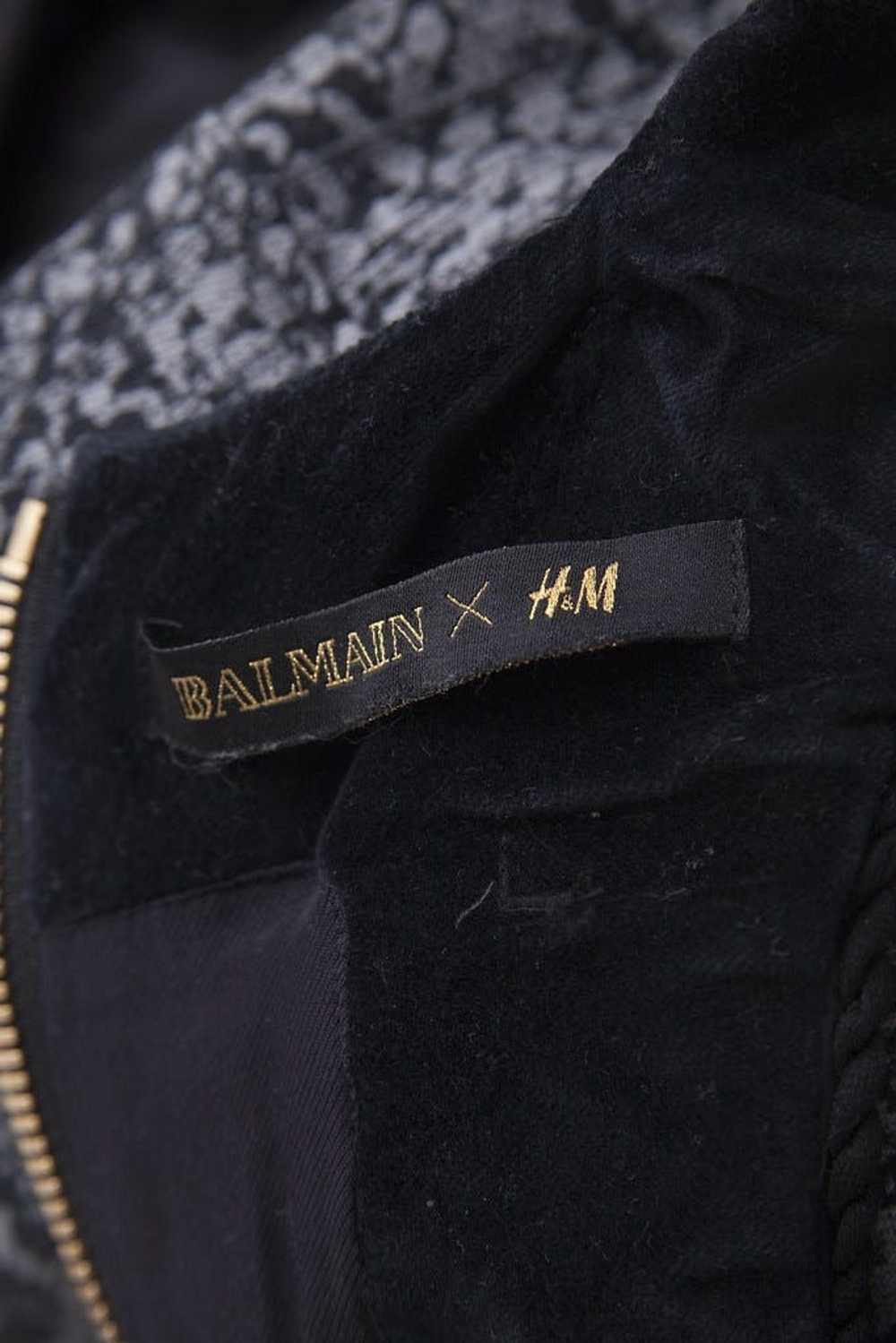 Balmain X H&M Black velvet dress - image 9